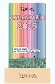 Calendario Mesa de Tarjetas 2025 72 Kilos