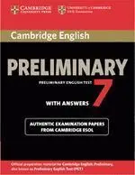 Cambridge English Preliminary 7 Student's Book With Answers