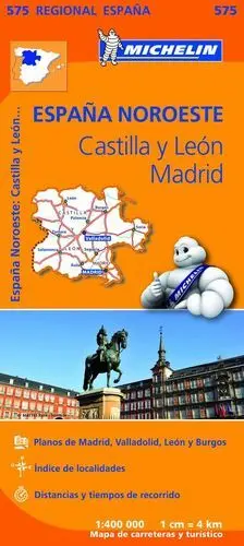 Mapa Regional Espana Noroeste : Castilla y Leon, M