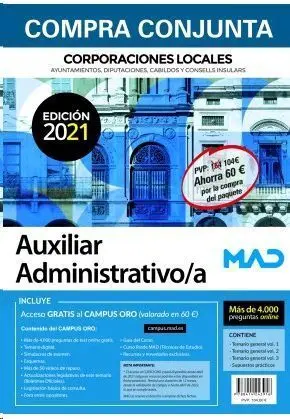 Paq. Ahorro Auxiliar Administrativo Corp Locales.