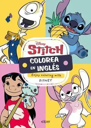 Colorea en Ingles con Lilo y Stitch