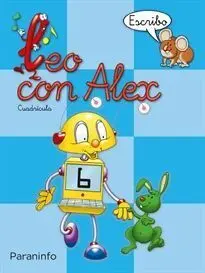(04). Leo con Alex 6. Escritura (Cuadricula). Azul