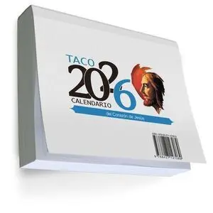 Taco 2026 Calendario del Corazon de Jesus Grande con Iman