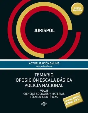 Temario Oposición Escala Básica Policía Nacional