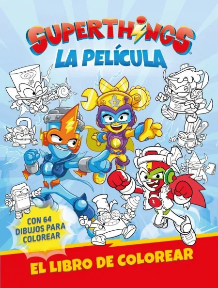 Superthings. La Pelicula. Libro Colorear