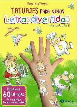 Tatuajes para Niños. Letras Divertidas de la a a la Z