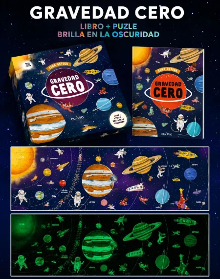 Gravedad Cero - Caja con Libro + Puzle