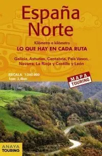 Mapa de Carreteras España Norte 1:340. 000 - (Desplegable)