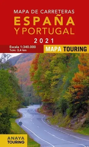 Mapa de Carreteras de España y Portugal 1:340. 000, 2021