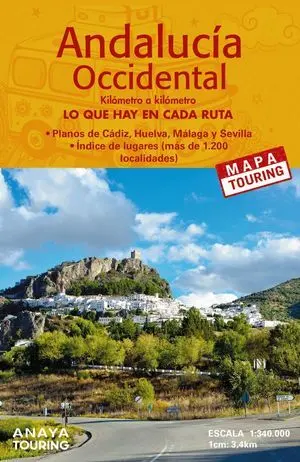 Mapa de Carreteras de Andalucía Occidental (Desplegable), Escala