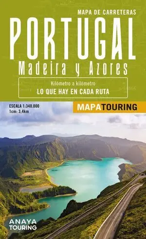 Mapa de Carreteras de Portugal, Madeira y Azores 1:340. 000 -