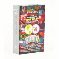 Atlas de Geografía - Amèrica + Oceanía (Estuche con 52 Cartas) Cartas)