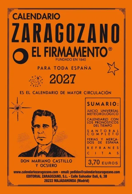 Calendario Zaragozano 2027