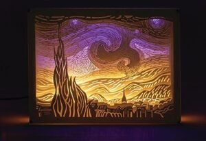 VAN GOGH NOCHE ESTRELLADA DIORAMA