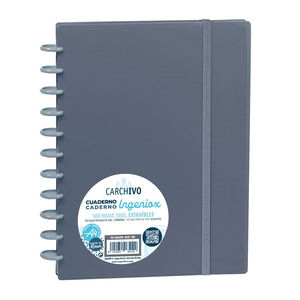 CUADERNO CARCHIVO INGENIOX CUAD A4 GRIS