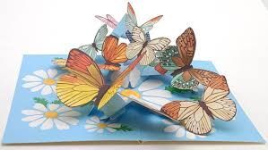 TARJETA DE FELICITACION VUELO DE MARIPOSAS