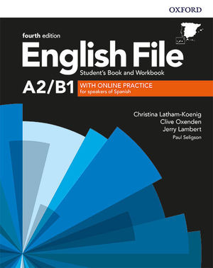 ENGLISH FILE A2/B1 SB+WB W/KEY PK 4ED (PRE-INT)
