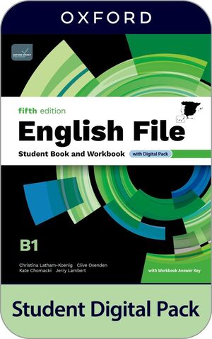 ENGLISH FILE B1 SBWB W/KEY PK 5ED