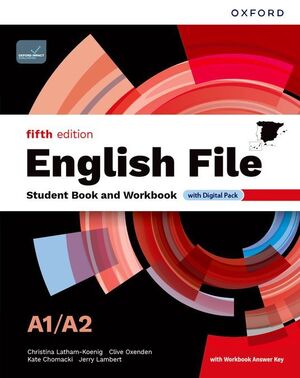 ENGLISH FILE A1/A2 SBWB W/KEY PK 5ED