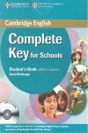COMPLETE KEY FOR SCHOOLS STUDENT'S BOOK WITHOUT ANSWERS WITH CD-ROM