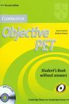 OBJECTIVE PET STUDENT'S BOOK WITHOUT ANSWERS WITH CD-ROM 2ND EDITION