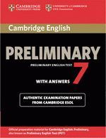 CAMBRIDGE ENGLISH PRELIMINARY 7 STUDENT'S BOOK WITH ANSWERS