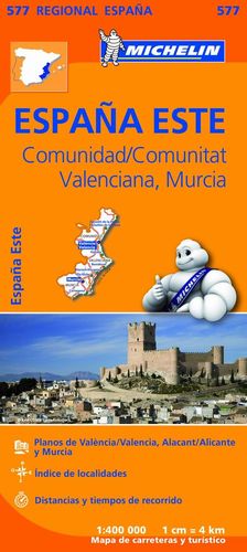 MAPA REGIONAL ESPANA ESTE : COMUNIDAD VALENCIANA,