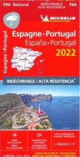 MAPA NATIONAL ESPAÑA, PORTUGAL 2022 - ALTA RESISTE