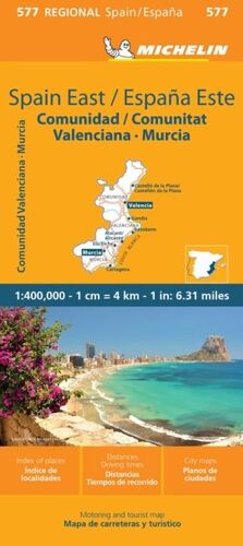 MAPA REGIONAL ESPAÑA ESTE - COMUNIDAD VALENCIANA,