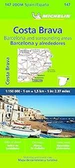 MAPA ZOOM BARCELONA Y ALREDEDORES, COSTA BRAVA 111