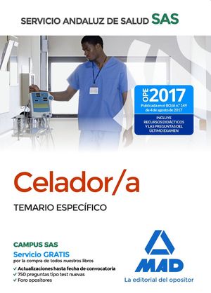 CELADOR DEL SERVICIO ANDALUZ DE SALUD. TEMARIO ESPECÍFICO