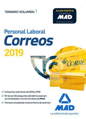 PERSONAL LABORAL CORREOS Y TELEGRAFOS 2019