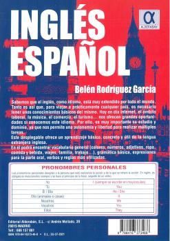 INGLES ESPAÑOL DESPLEGABLE