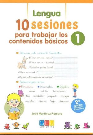 10 SESIONES PARA TRABAJAR LOS CONTENIDOS BASICOS 1