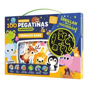 MALETIN ANIMALES BABY 100 PEGATINAS LUMINOSAS