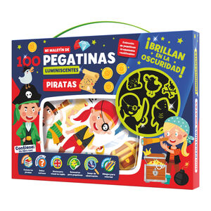 MALETIN PIRATAS 100 PEGATINAS LUMNIOSAS