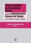 PLANES GENERALES DE CONTABILIDAD PÚBLICA Y PARA LA ADMINISTRACIÓN GENERAL DEL ES