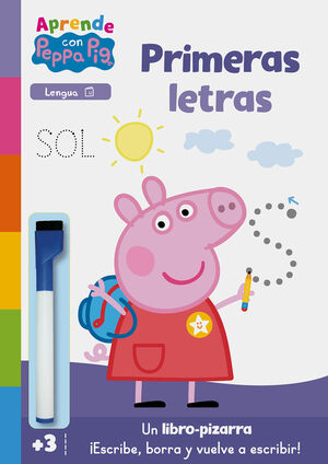 PRIMERAS LETRAS (LIBRO-PIZARRA) (PEPPA PIG. CUADERNO DE ACTIVIDAD
