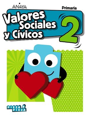 VALORES SOCIALES Y CÍVICOS 2ºPRIMARIA. PIEZA A PIEZA. ANDALUCÍA 2019