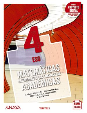ESO 4 MATEMÁTICAS ACADÉMICAS (TRI) CCNN (AND) 2021