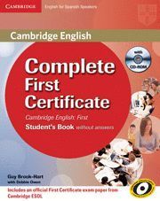 COMPLETE FIRST FOR SPANISH SPEAKERS WORKBOOK WITHOUT ANSWERS WITH AUDIO CD 2ND E