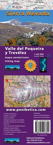 VALLE DEL POQUEIRA Y TREVELEZ MAPA