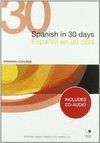 SPANISH IN 30 DAYS + CD-1
